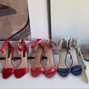 Lot of 3 pair of heels - Enzo Angiolino 9.5, Mix No 6 10, Steve Madden 9.5
